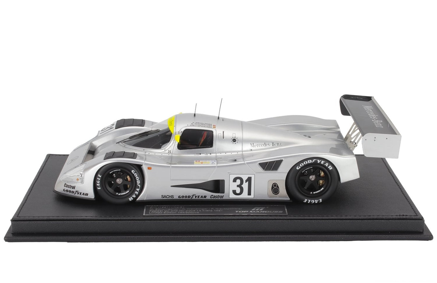 MERCEDES BENZ C291 C11 5.0L V8 TWIN TURBO 24h LE MANS 1991 #31 1/18 Top Marques