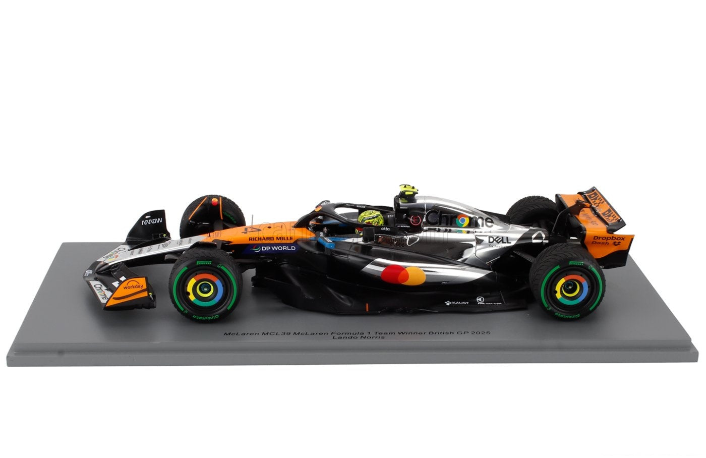 McLaren MCL39 #1 Lando Norris 2025 British GP Winner 1/18 Scale by Spark