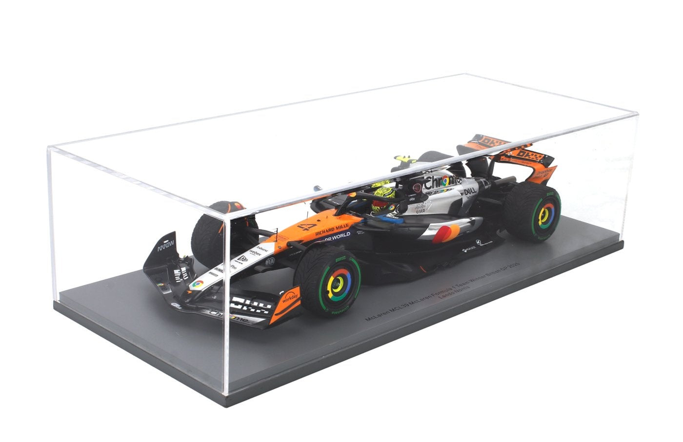 McLaren MCL39 #1 Lando Norris 2025 British GP Winner 1/18 Scale by Spark
