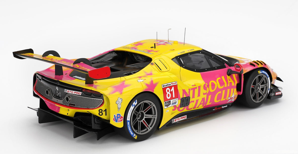 1/18 SCALE BBR FERRARI 296 GT3 #81 TEAM DRAGONSPEED 2025 LAGUNA SECA IMSA